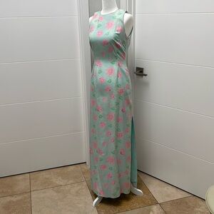 Lilly Pulitzer Maxi summer dress with thigh high slits on both sides